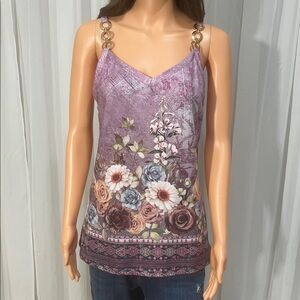 Floral Lavender Camisole Top